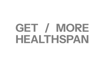 GET / MORE HEALTHSPAN Logo in bold gray letters on a white background.