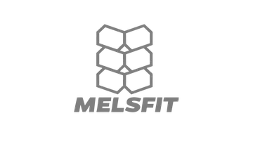 Logo of Melsfit featuring a stylized geometric honeycomb design above the company name in bold uppercase letters.